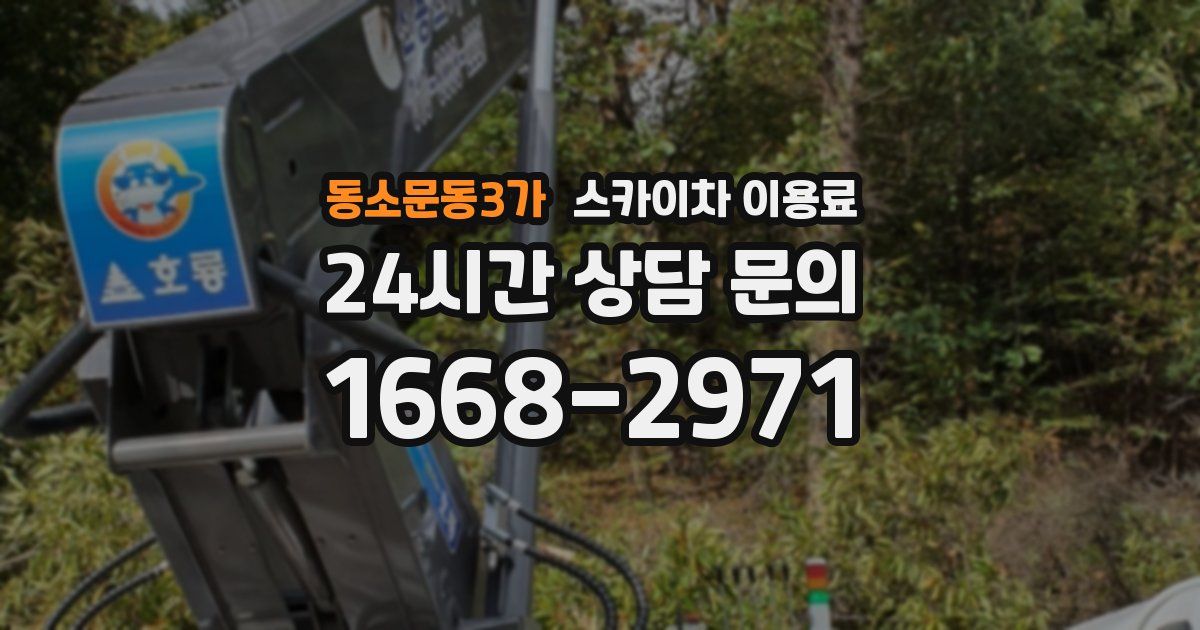 동소문동3가 스카이차 이용료