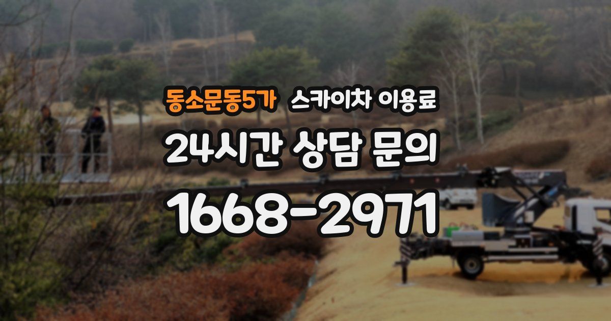 동소문동5가 스카이차 이용료