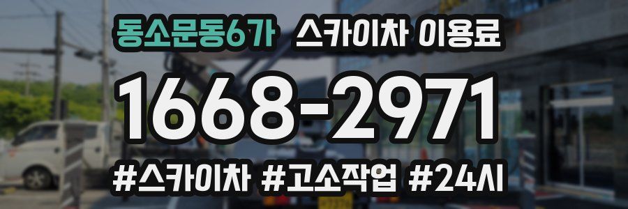 동소문동6가 스카이차 이용료