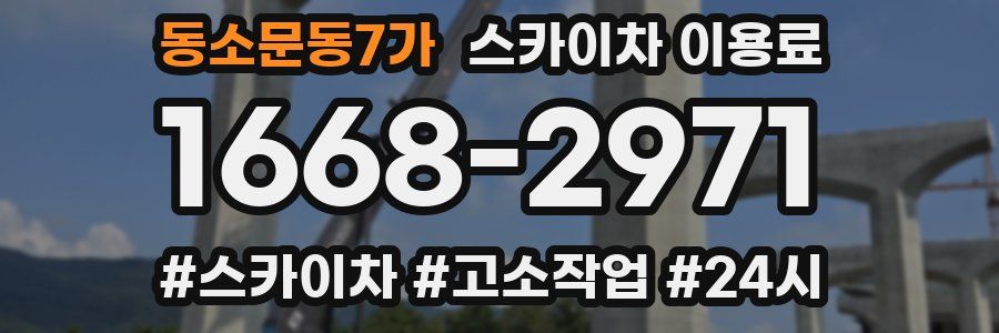 동소문동7가 스카이차 이용료