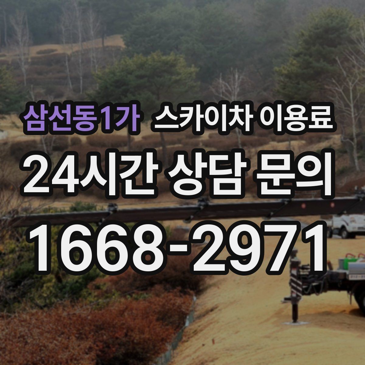 삼선동1가 스카이차 이용료 기준으로 업체를 고를 때