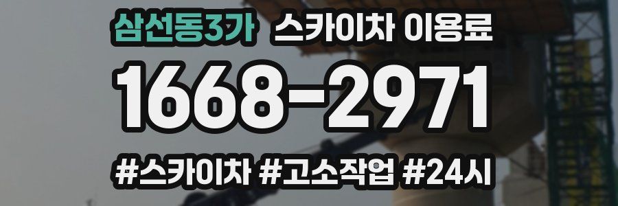 삼선동3가 스카이차 이용료