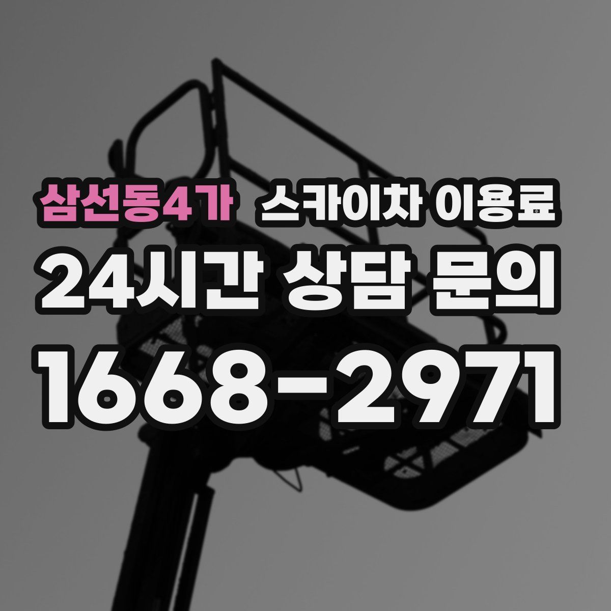 삼선동4가 스카이차 이용료