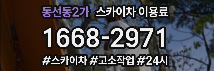 동선동2가 스카이차 이용료