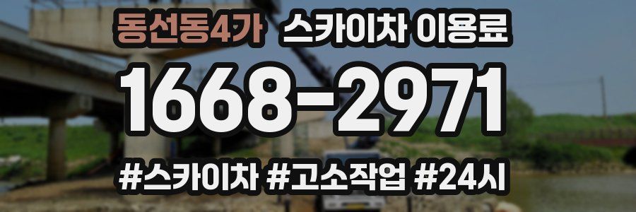 동선동4가 스카이차 이용료