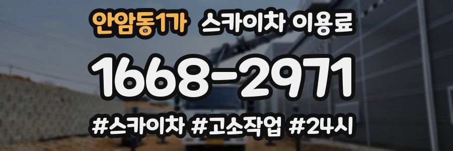 안암동1가 스카이차 이용료