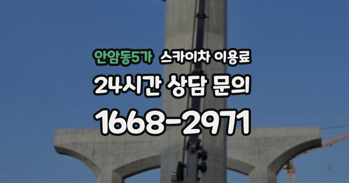 안암동5가 스카이차 이용료