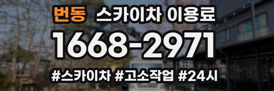 번동 스카이차 이용료