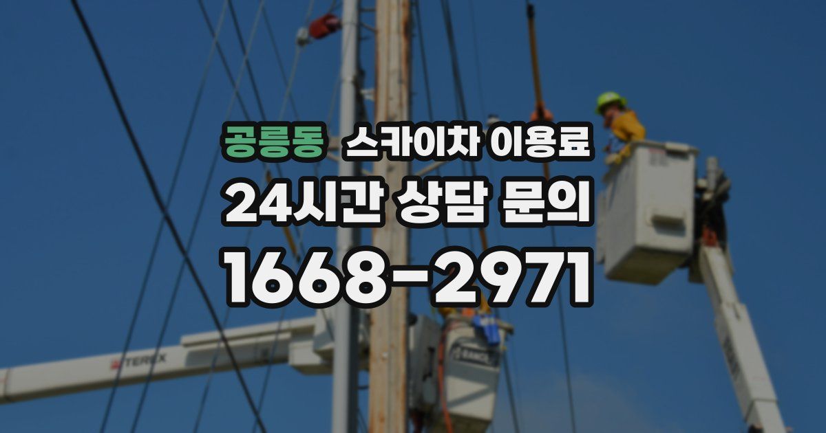 공릉동 스카이차 이용료