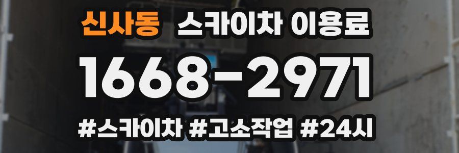 신사동 스카이차 이용료