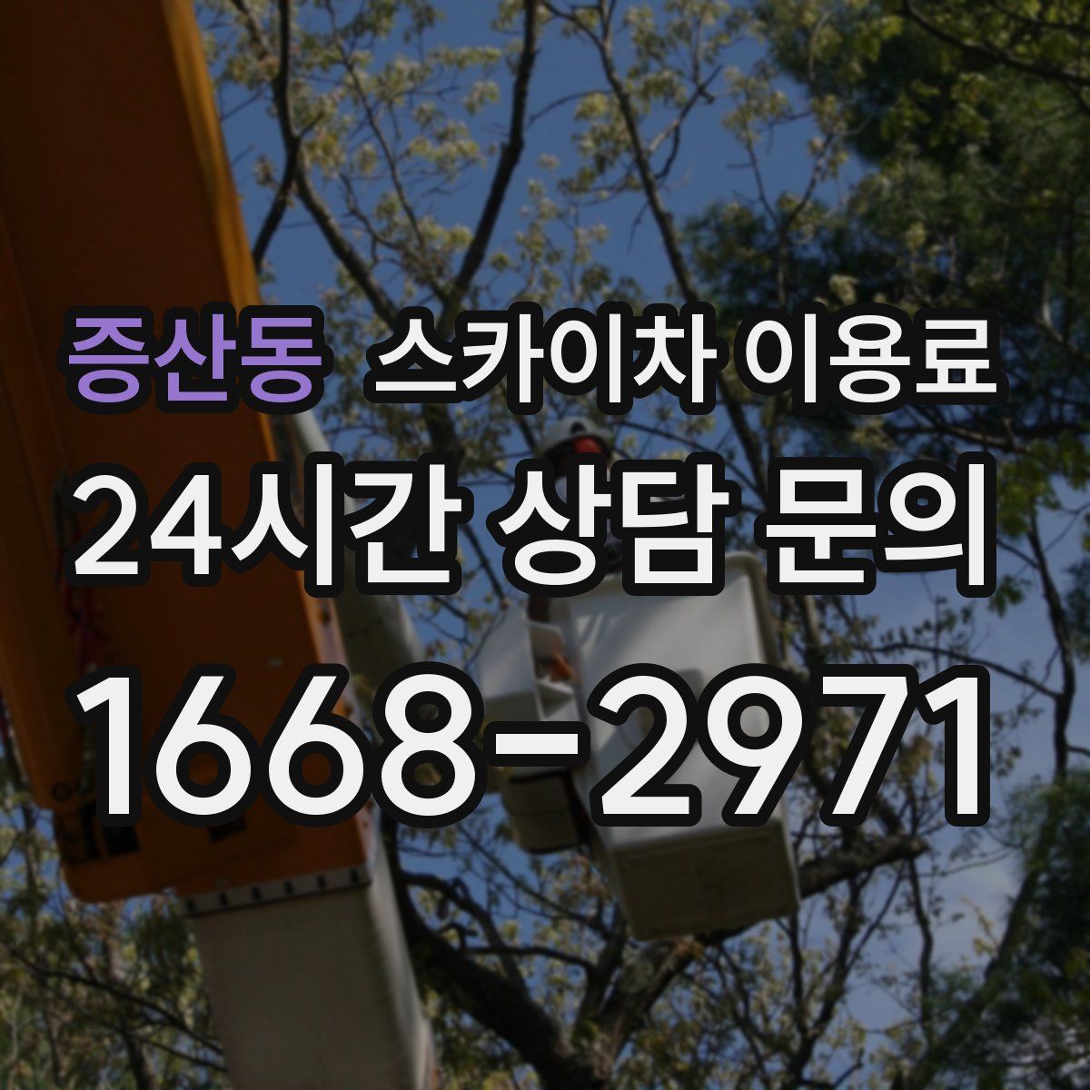 증산동 스카이차 이용료
