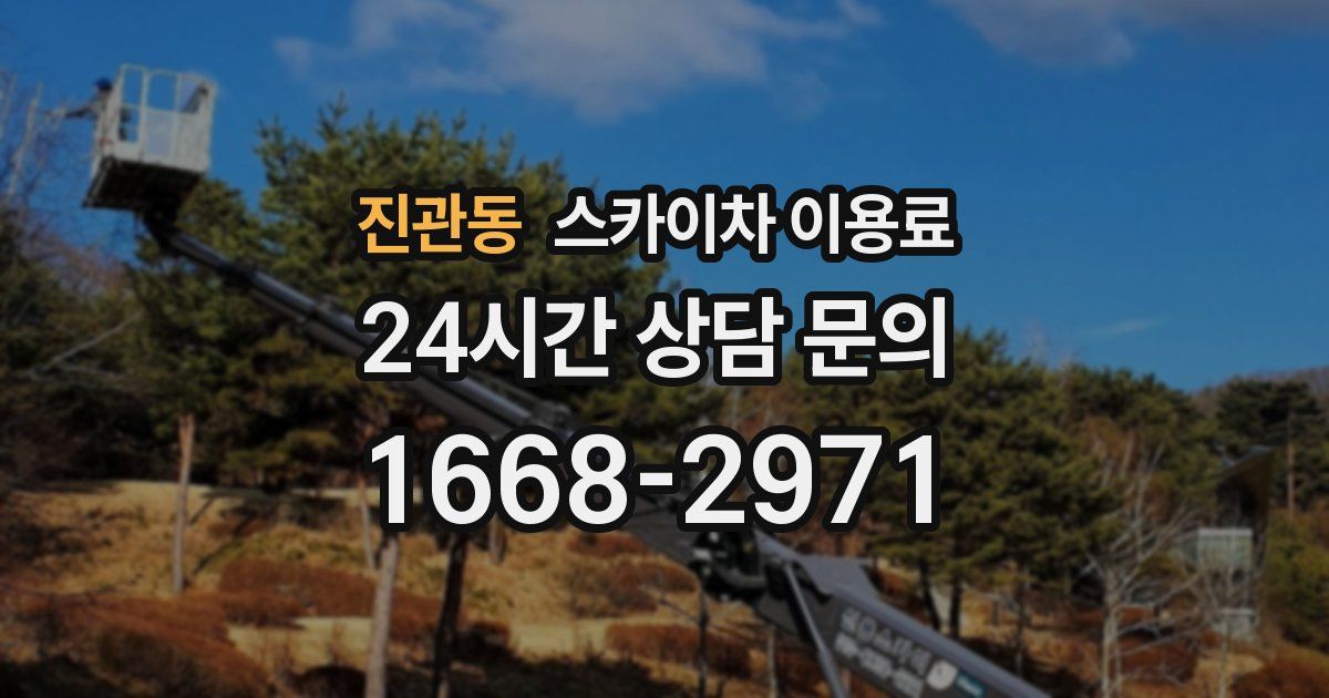 진관동 스카이차 이용료