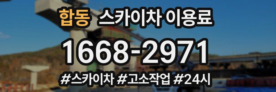 합동 스카이차 이용료