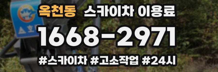 옥천동 스카이차 이용료