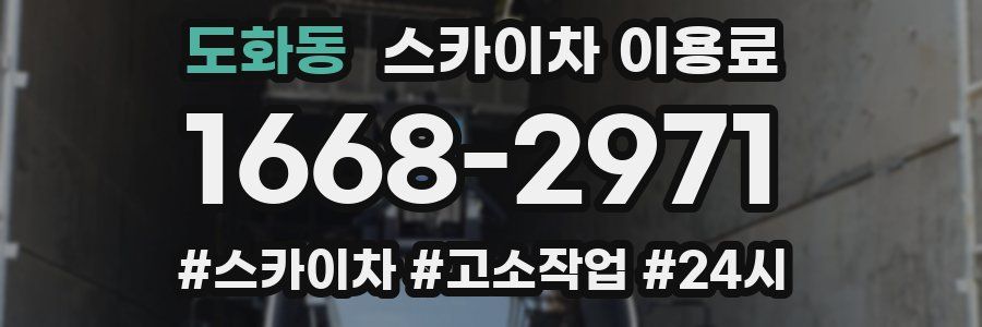 도화동 스카이차 이용료