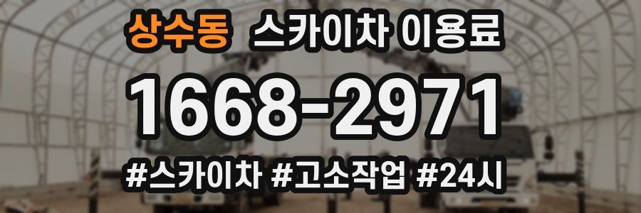 상수동 스카이차 이용료