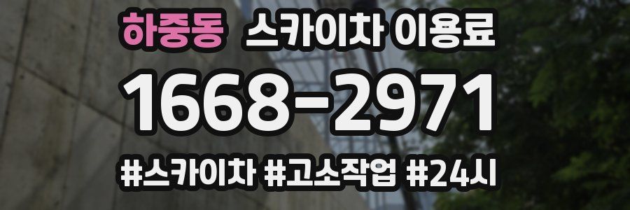 하중동 스카이차 이용료