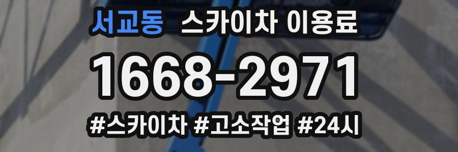 서교동 스카이차 이용료