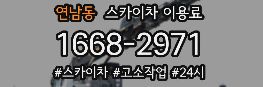 연남동 스카이차 이용료