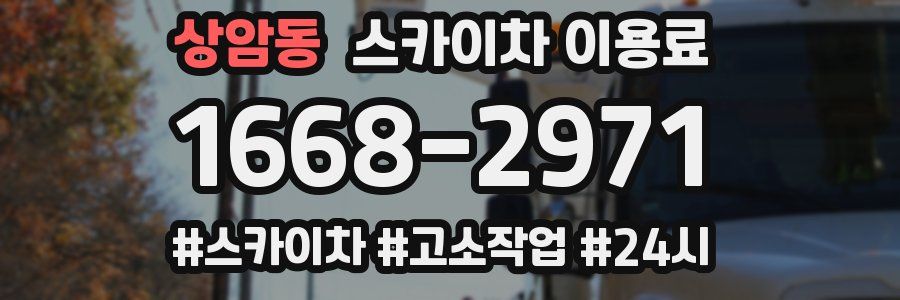 상암동 스카이차 이용료