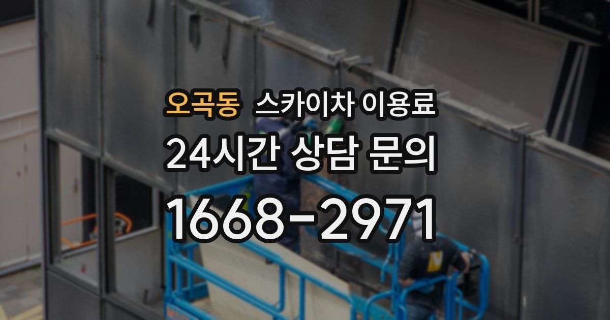 오곡동 스카이차 이용료