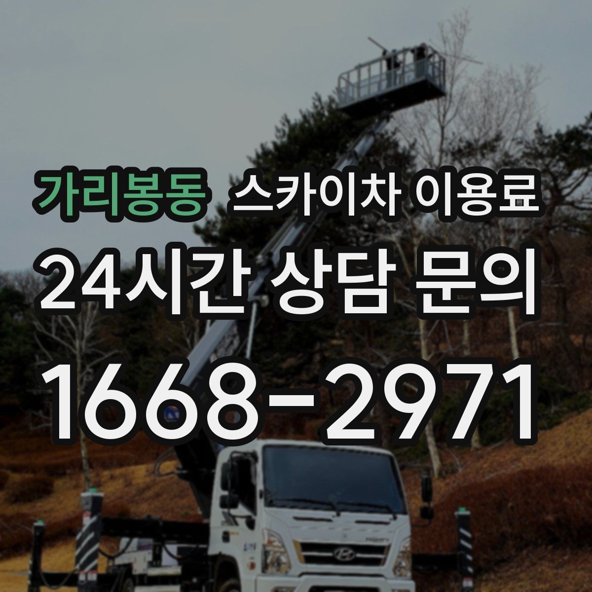 가리봉동 스카이차 이용료