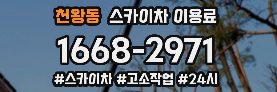 천왕동 스카이차 이용료