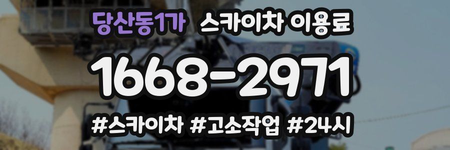 당산동1가 스카이차 이용료