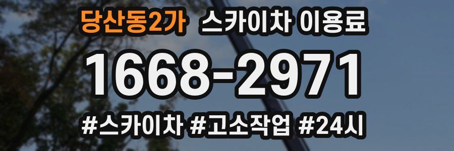 당산동2가 스카이차 이용료
