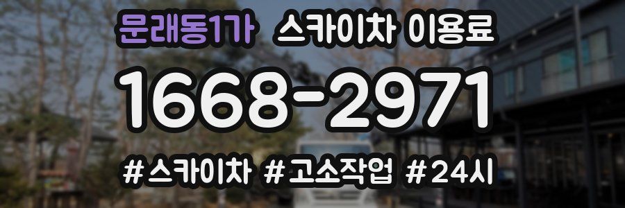문래동1가 스카이차 이용료