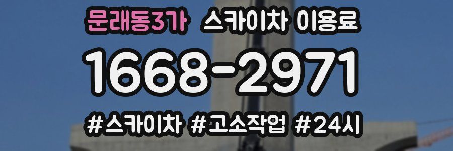 문래동3가 스카이차 이용료