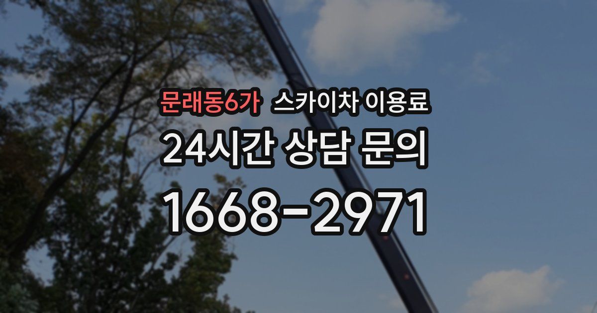 문래동6가 스카이차 이용료