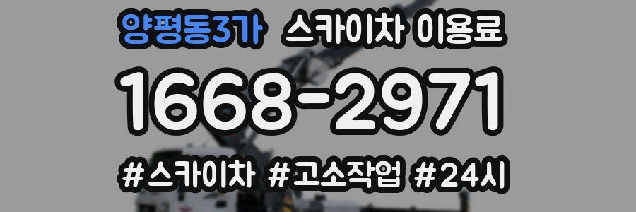 양평동3가 스카이차 이용료
