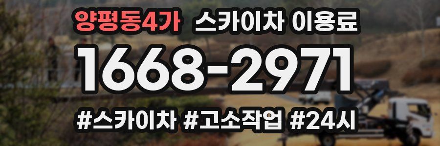 양평동4가 스카이차 이용료