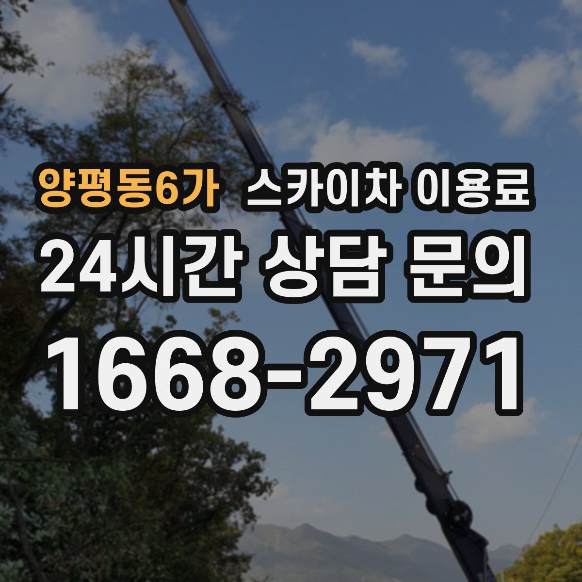 양평동6가 스카이차 이용료