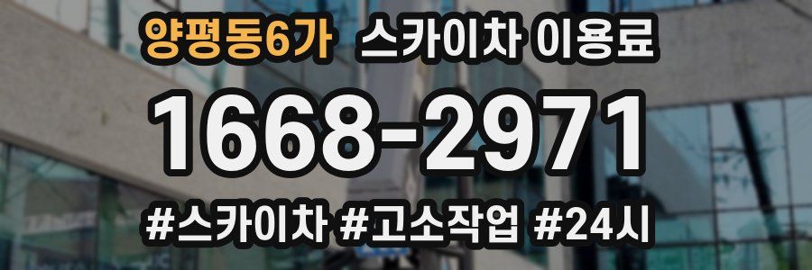 양평동6가 스카이차 이용료