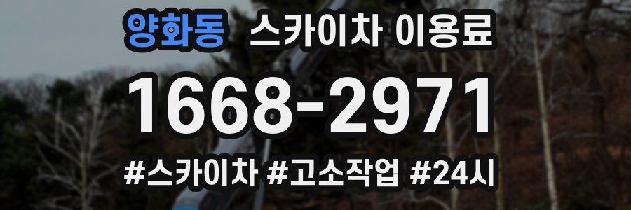 양화동 스카이차 이용료