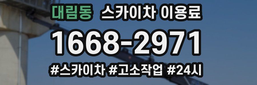 대림동 스카이차 이용료