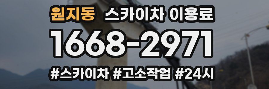 원지동 스카이차 이용료