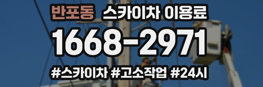 반포동 스카이차 이용료