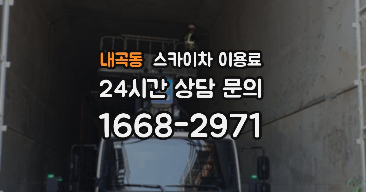 내곡동 스카이차 이용료