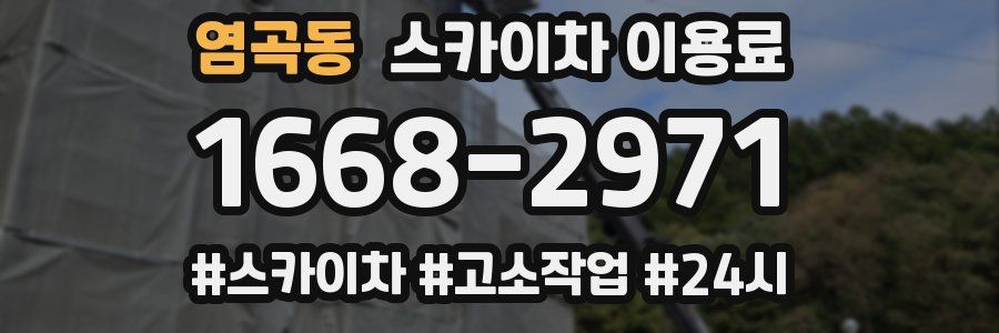 염곡동 스카이차 이용료