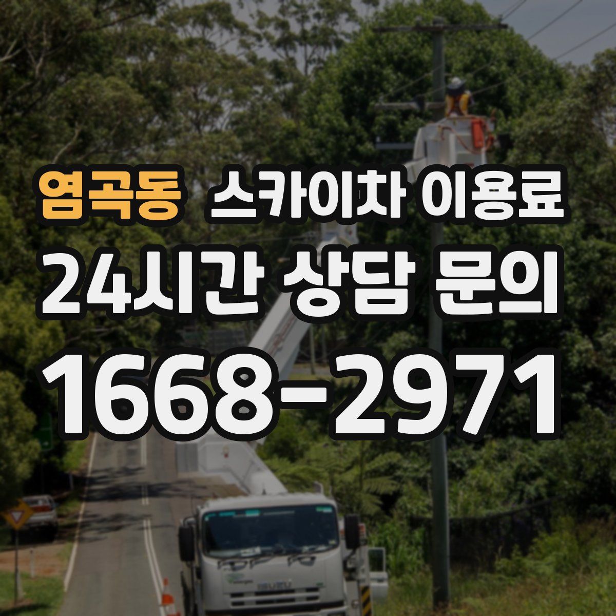 염곡동 스카이차 이용료