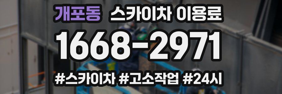 개포동 스카이차 이용료