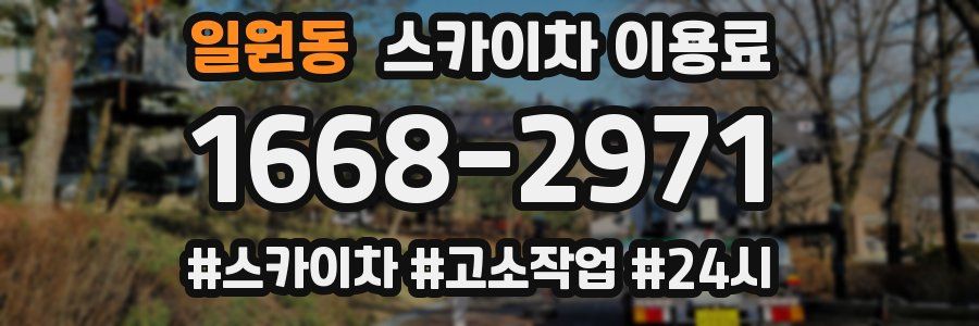 일원동 스카이차 이용료