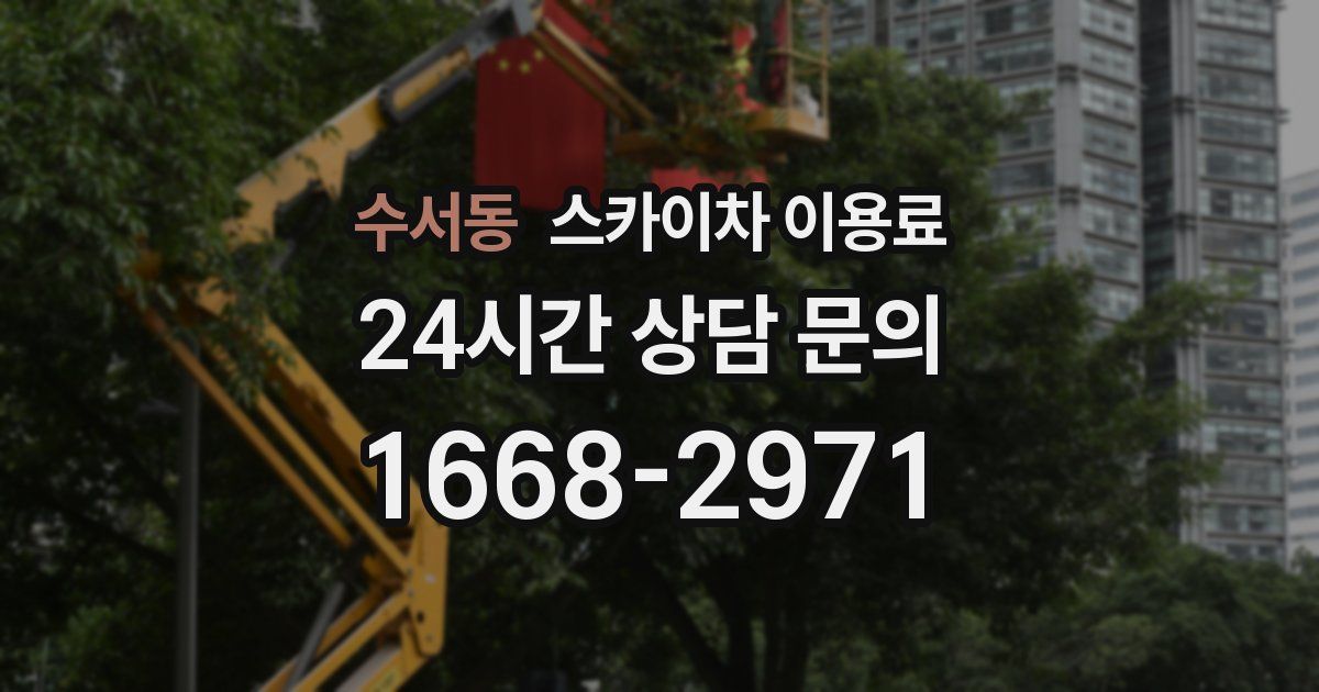 수서동 스카이차 이용료