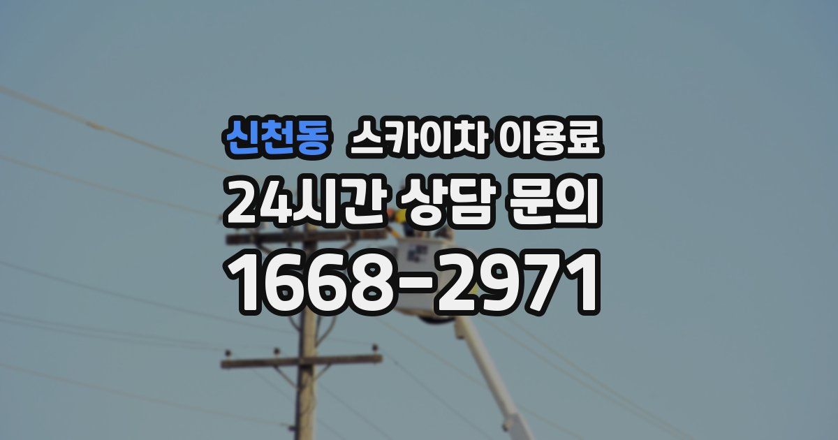 신천동 스카이차 이용료