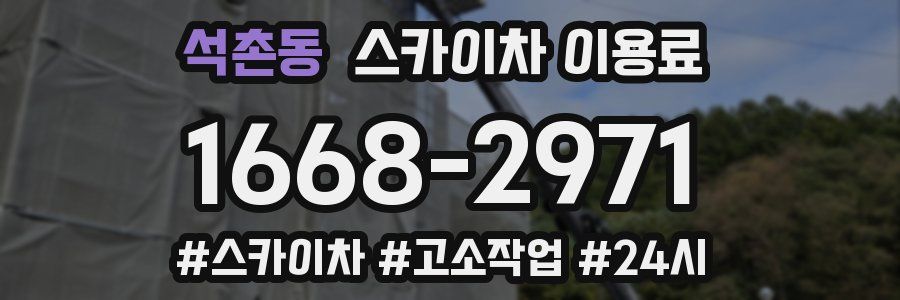 석촌동 스카이차 이용료