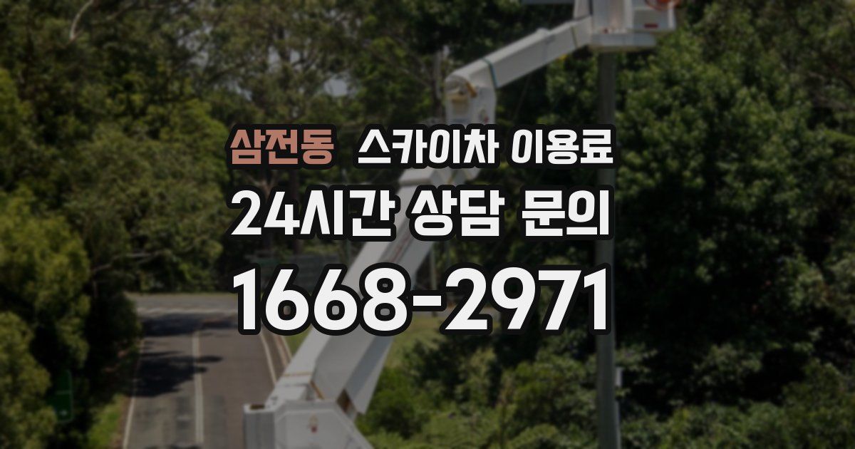 삼전동 스카이차 이용료