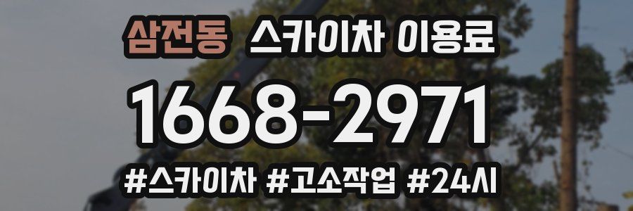 삼전동 스카이차 이용료